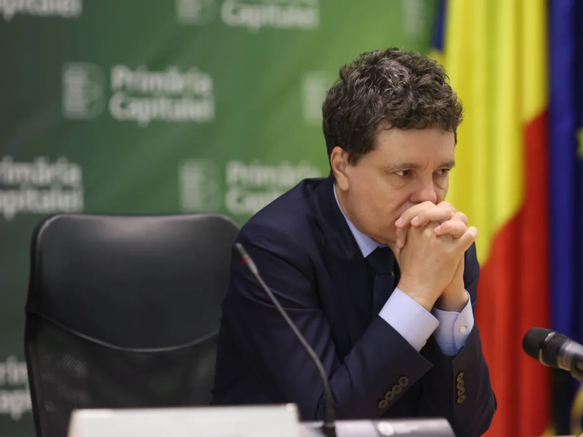 Nicuşor Dan, la predarea ştafetei la Primăria Capitalei - Foto: INQUAM PHOTOS/George Călin