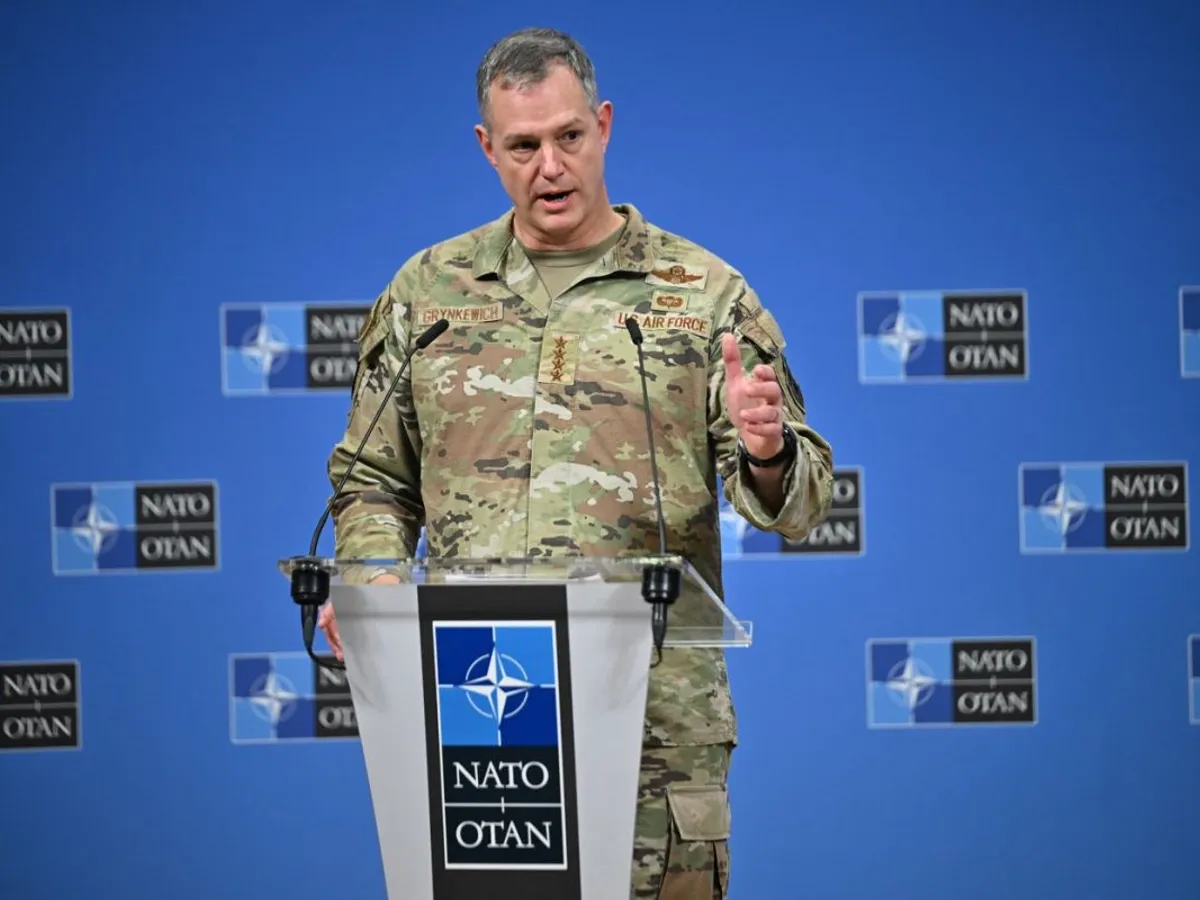 Generalul american de Forţe Aeriene Alexus Grynkewich, la cartierul general NATO - Foto: Profimedia Images