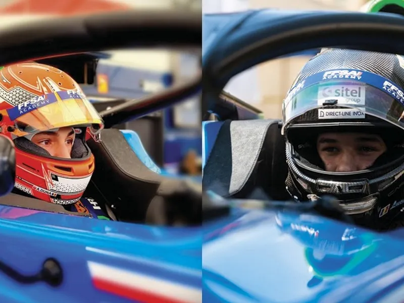 Luca Savu și Andrei Dună, în Formula 4 din Franța - Foto: fras.ro