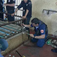 Autoritățile din Paraguay la locul evadării Foto: Ministerul de Justiție Paraguay