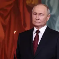 Vladimir Putin la slujba de Înviere - Foto: captură video reuters