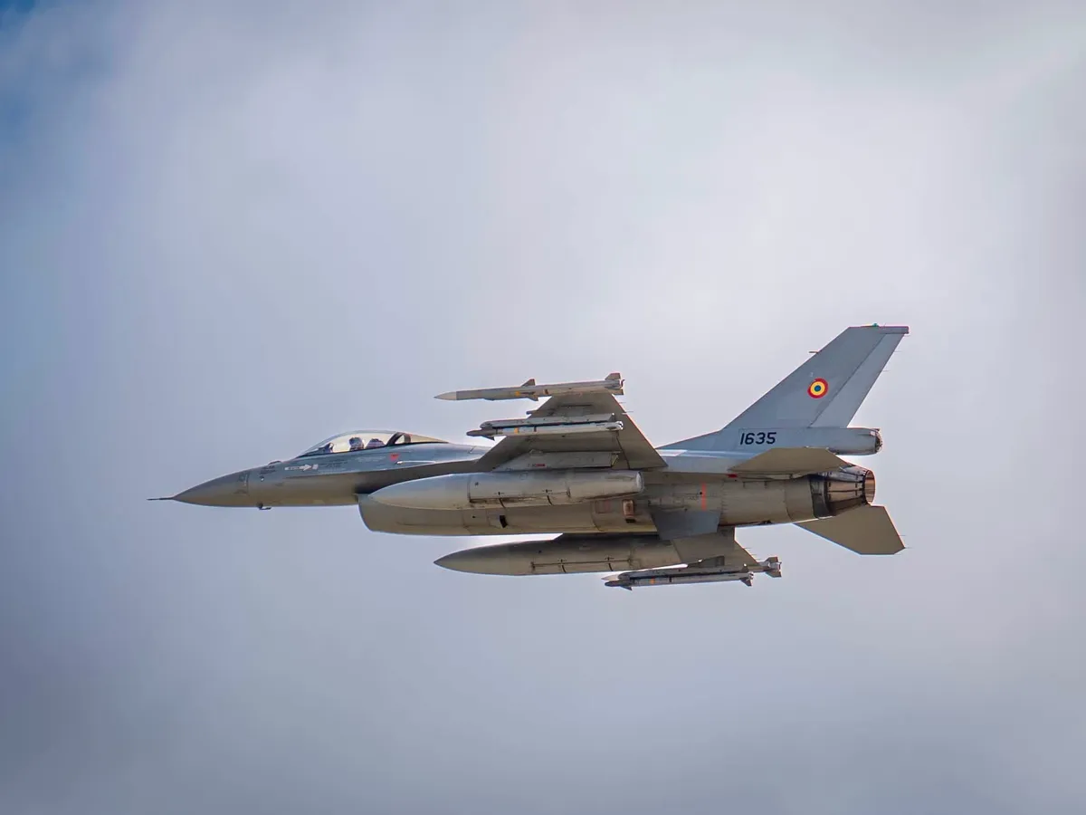 F-16 al României. FOTO MApN/Facebook