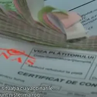 300 de lei pentru un certificat de vaccinare fals. Anchetă de amploare în Prahova. Captură TVR