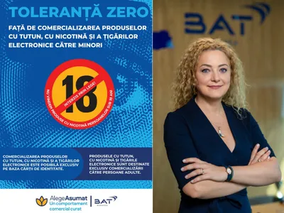 BAT România lansează luna aceasta campania anuală „Toleranță Zero față de comercializarea produselor din tutun și nicotină către minori” Foto: BAT