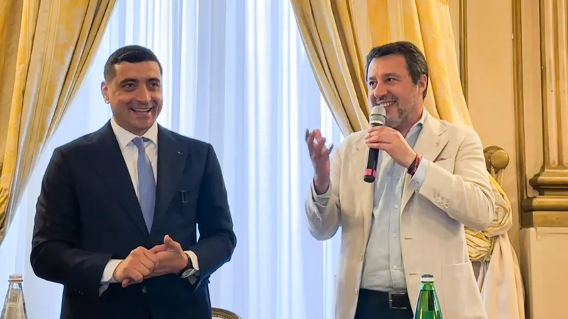 Salvini cu care s-a întâlnit Simion, despre românii din Italia: „Sclavii Europei. Trebuie deportați” - Foto: X/Matteo Salvini