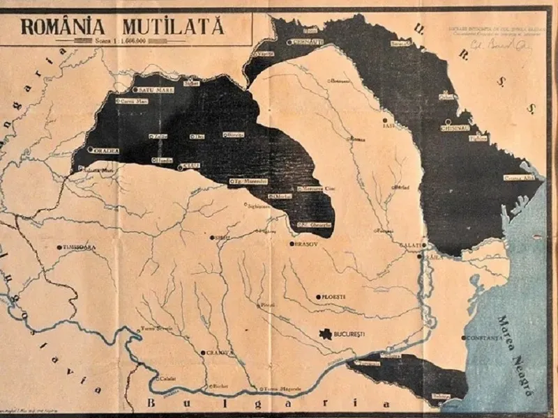 Harta României în 1940