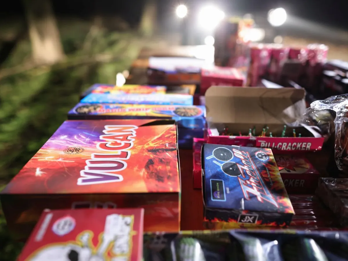 Materiale pirotehnice, găsite de jandarmi, într-o geantă de livrator, în loc de masa de Revelion