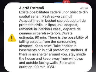 Mesaj RO-Alert - Foto: www.news.ro (Imagine cu rol ilustrativ)