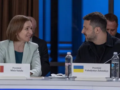 Maia Sandu și Volodimir Zelenski - Foto: Profimedia images