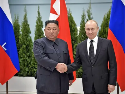 Kim Jong-il își declară sprijinul total pentru "cauza dreaptă" a Rusiei/FOTO: profimediaimages.ro