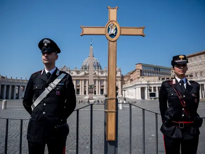Și slujba de Paște s-a desfășurat fără public la Vatican Foto: Gettyimages