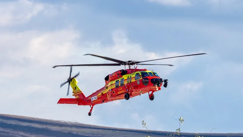 Un elicopter SMURD a intervenit pentru salvarea unei fetițe lovită de o motocicletă - Foto: Cluj Spotting (cu rol ilustrativ)