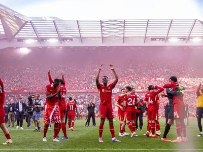 Liverpool, noua campioană a Angliei pentru a 20-a oară, după victoria cu 5-1 în fața lui Tottenham - Foto: Profimedia images