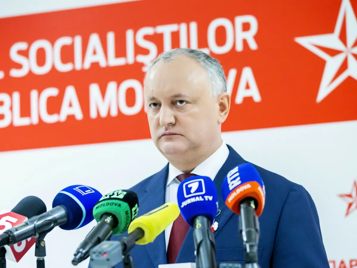 Igor Dodon Foto: Agerpres