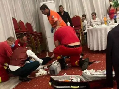 Tragedie la nuntă. Un bărbat a murit chiar la nunta fiicei sale, după ce s-a prăbușit la pământ - Foto: ISU