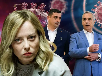 Minciunile lui George Simion. Călin Georgescu: "Meloni e un virus". Simion: "Nu a zis asta" - Foto: Colaj Newsweek România