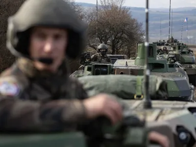 Tancuri franceze Leclerc, la Cincu, România - Foto: Profimedia Images
