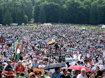 40.000 de pelerini sunt așteptați la Șumuleu Ciuc, cea mai mare adunare catolică din Europa de Est/FOTO: Agerpres