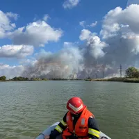 Incendiu în Deltă- Foto: NEWS.ro