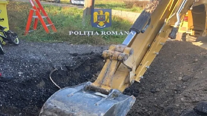 Excavator - Foto: Poliția Română