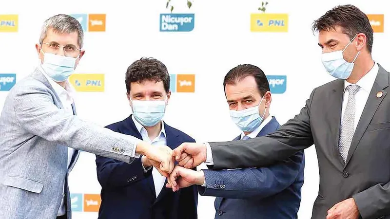 SPRIJIN ȘI CONFLICT Până pe 27 septembrie, Dan Barna, Ludovic Orban și Dragoș
Tudorache l-au susținut pe Nicușor Dan. Între timp, unitatea s-a spart - Foto: Facebook