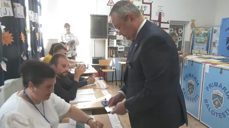 Nicolae Ciucă a votat la Balotești. „Fiecare să meargă la vot şi să decidă viitorul ţării” - Foto: News.ro