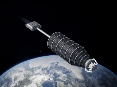 Nava spațială cu alimentare nucleară - FOTO  Antares