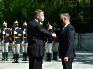 Preşedintele Klaus Iohannis şi omologul polonez, Andrzej Duda. / Foto: universul.net