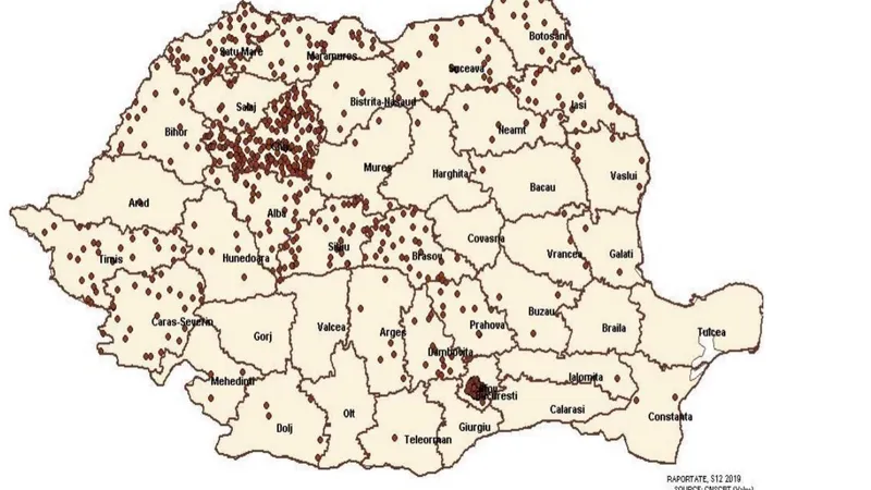 Cazurile de gripă din săptămâna 18-24 martie. S-au înregistrat 721 de cazuri noi de gripă. SURSA: CNSCBT