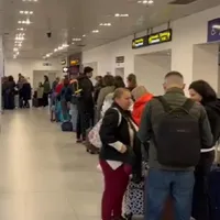 Aglomerație în aeroport Foto: captură video stirileprotv.ro