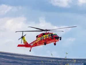 Un elicopter SMURD a intervenit pentru salvarea unei fetițe lovită de o motocicletă - Foto: Cluj Spotting (cu rol ilustrativ)