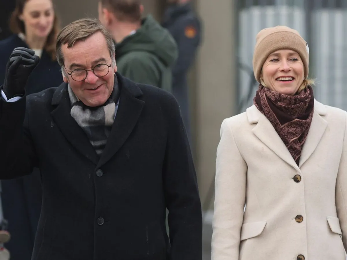 Kaja Kallas, şefa diplomaţiei europene, şi Boris Pistorius, ministrul german al Apărării, s-au întâlnit la Berlin - Foto: Profimedia Images