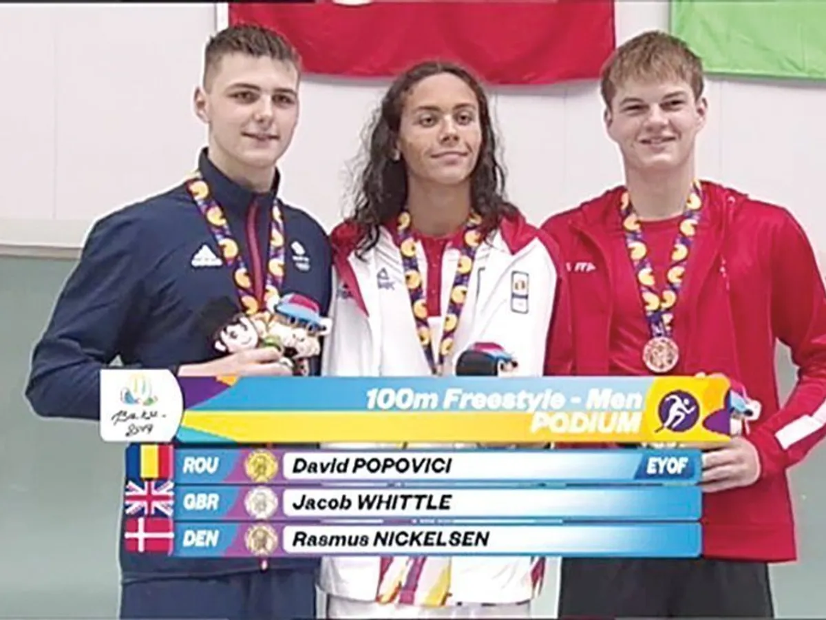 Pe podium la Baku