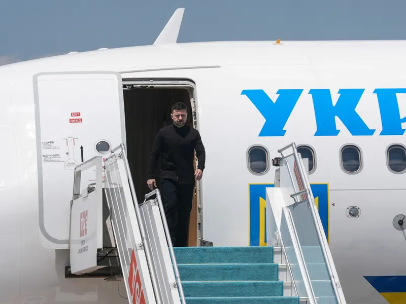 Zelenski, ținta unui lunetist racolat de ruși, pe aeroportul Rzeszów-Jasionka din Polonia - Foto: Profimedia Images (imagine cu rol ilustrativ)
