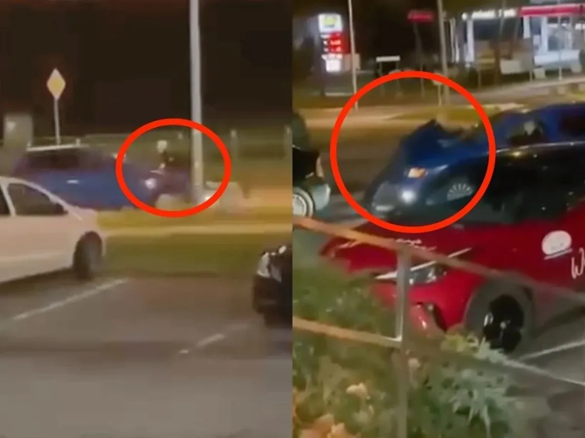 A furat două cutii de lapte praf, apoi a plecat cu paznicul magazinului pe capotă. Motivul? - Foto: Libertatea