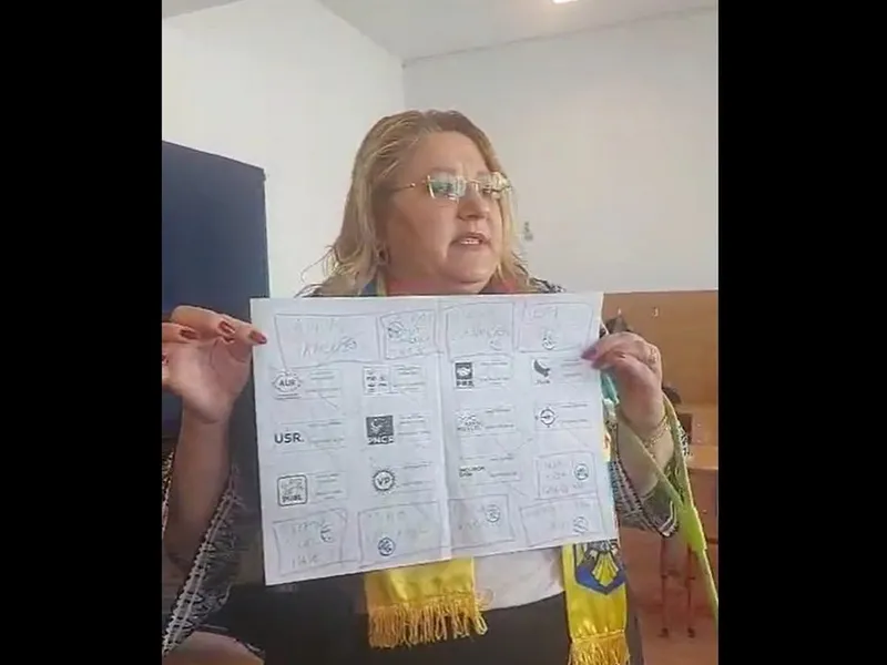 Diana Șoșoacă a scris pe buletinul de vot numele a 2 „noi” candidați. Pe cine ar fi preferat? - Foto: captură video