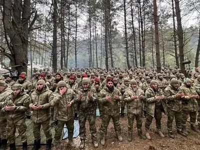 „Vânători” ceceni, tocmiți să lichideze conducerea ucraineană/foto: twitter