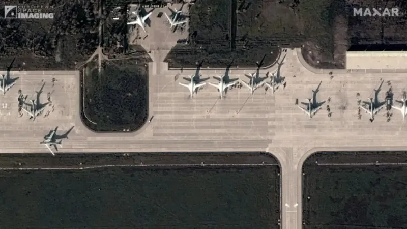 Putin pregătește un atac - Foto: Maxar Technologies / European Space Imaging