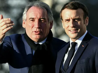 Macron și Francois Bayrou Foto:  AFP