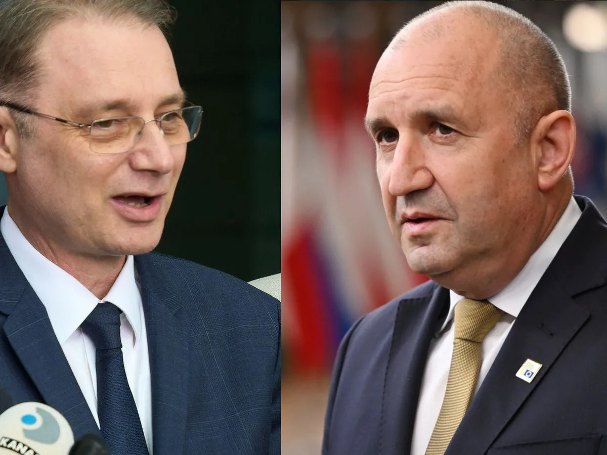 Premierul Luca Niculescu şi omologul său bulgar, Rumen Radev - Montaj foto după Profimedia Images