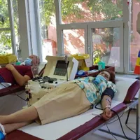 Asistenta care a donat plasmă convalescentă de cinci ori. Sursa foto: Facebook Spitalul Clinic Judetean de Urgenta Arad