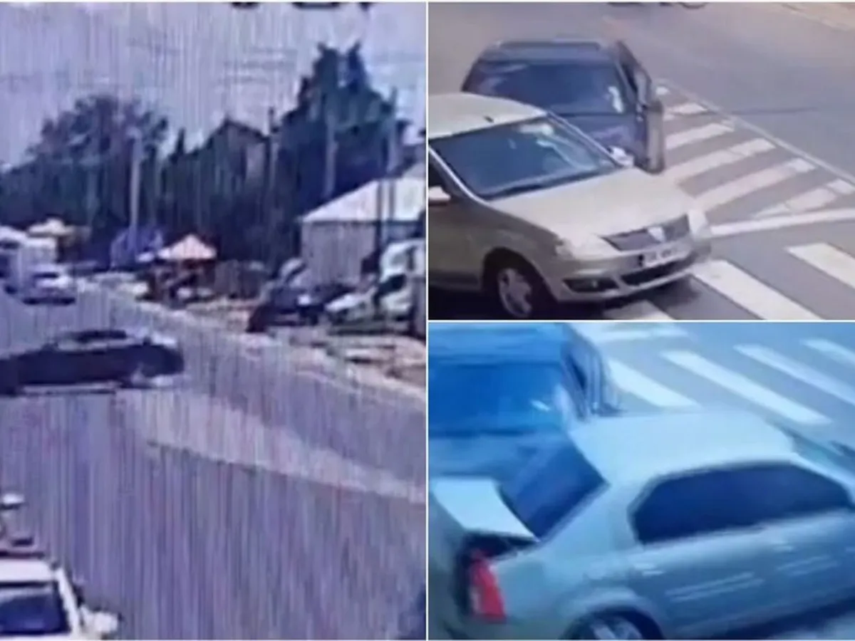 Un poliţist a fost victima unui accident. Un șofer a vrut să se răzbune fiindcă i-a luat talonul Foto: captura video Antena3