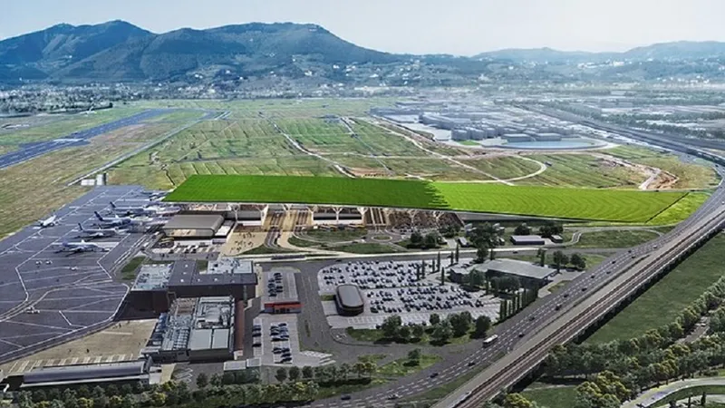Unde va fi primul aeroport din lume cu o podgorie pe acoperiș - Foto: Facebook/Rafael Viñoly Architects
