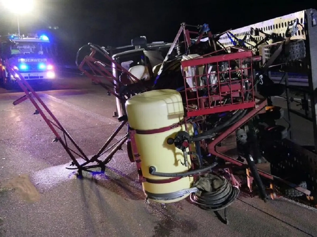 Accident cu autoviehicul românesc - Foto: radioleipzig.de