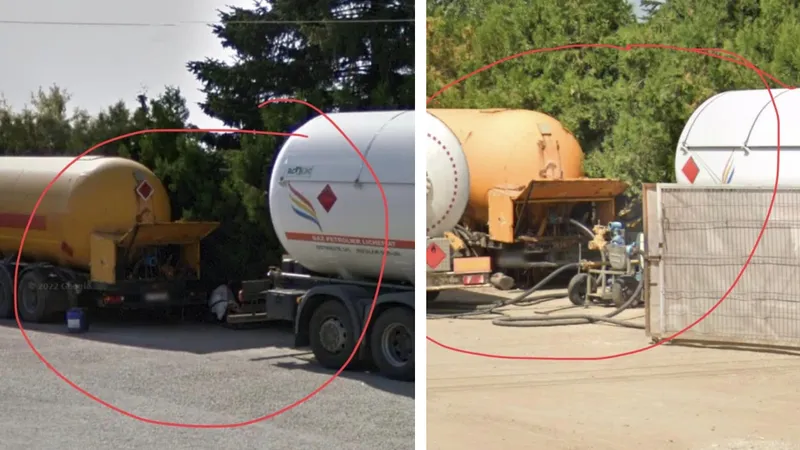 GPL-ul de la Crevedia, mutat între cisterne ziua, - Foto: Facebook/ Vasile Vasi