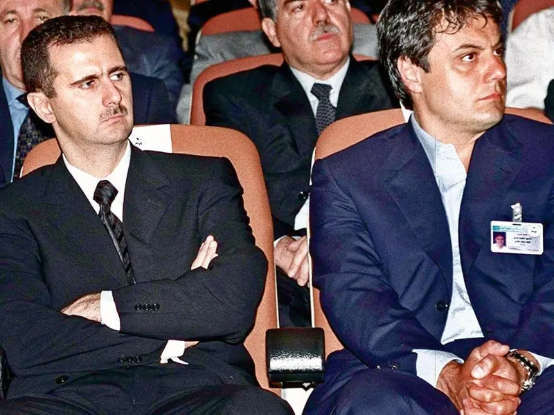 Bashar al-Assad și Manaf Tlass/ Foto: The Times