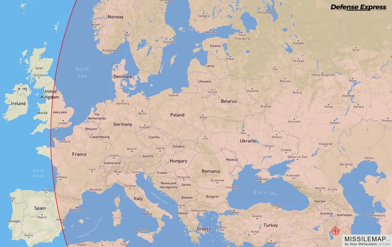 Raza de acțiune a rachetei Khorramshahr-4 - oto: Profimedia Images (imagine cu rol ilustrativ)