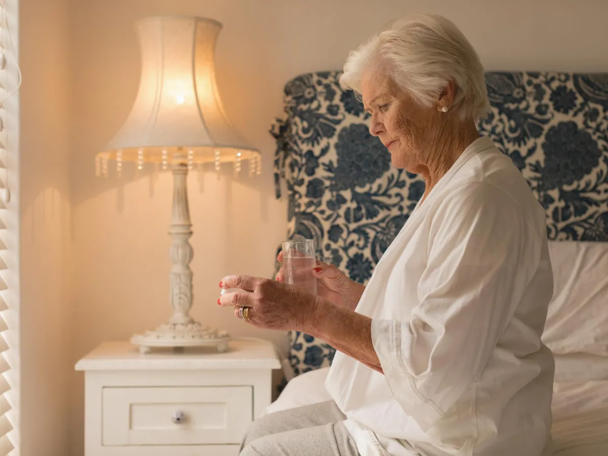 Pensionar luând medicamente - Foto: Freepik