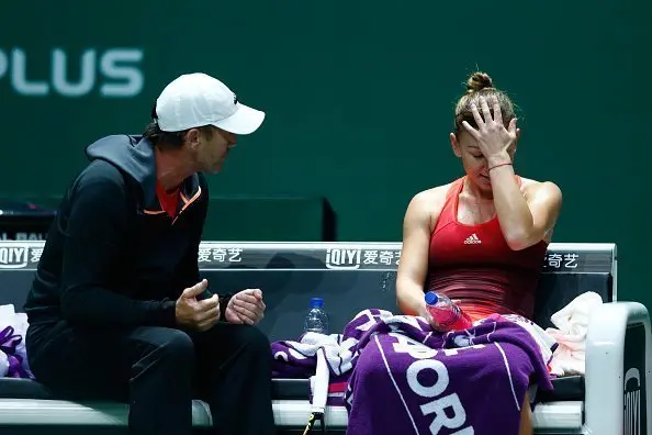 Simona Halep a renunțat recent la antrenorul Darren Cahil. Foto Getty Images