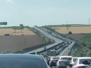 Autostrada Soarelui, blocată/FOTO: realitatea.net